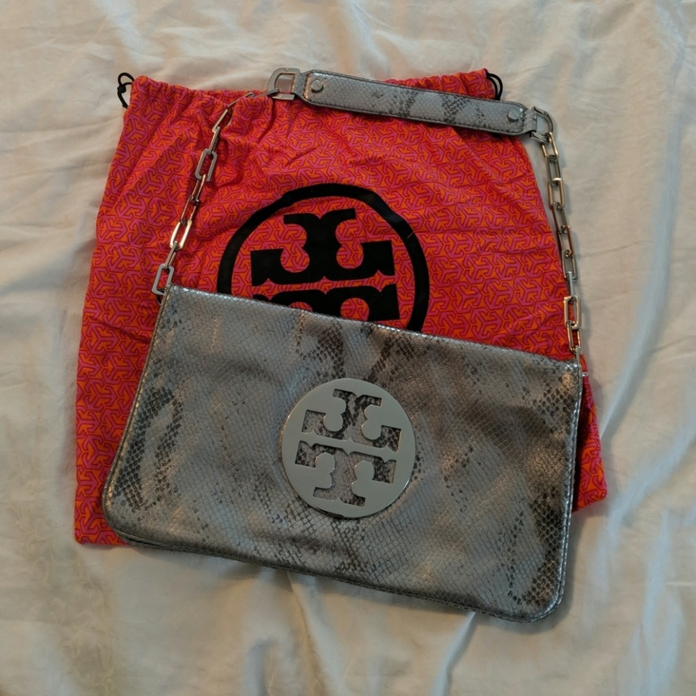 Tory Burch Metallic Leather Bag